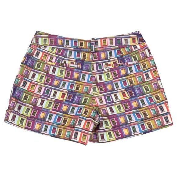 Ted Baker Prims Cuffed Short In Multicolor Window Women's Size 2 - Picture 6 of 7